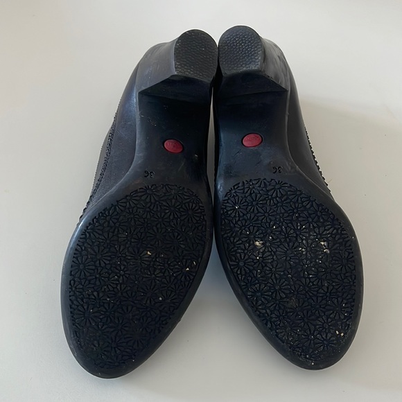 CAMPER Black Leather Heels 6 - Picture 6 of 7